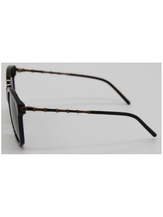 GUCCI WOMENS SQUARE BLACK GOLD GREY SUNGLASSES GG0654S-30008562-001